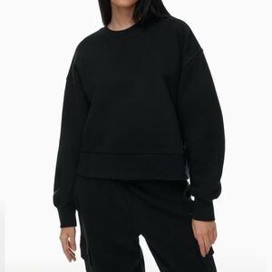 Aritzia Sweatfleece Cozy Fleece Mega Boxy Crew Sweatshirt